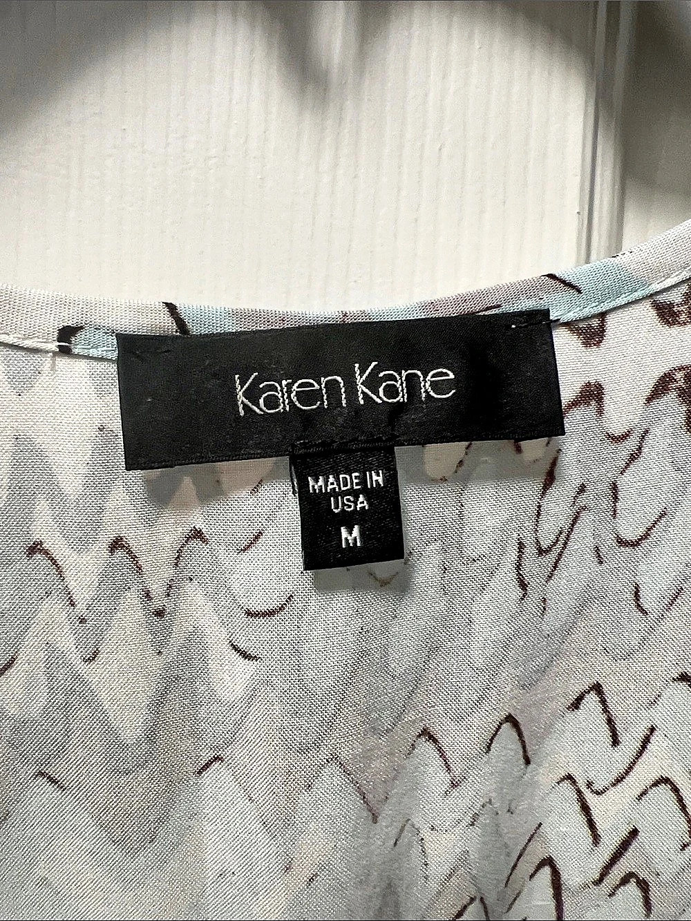 Karen Kane Chevron Zig Zag Drawstring Waist Maxi Dress Medium - Picture 3 of 4